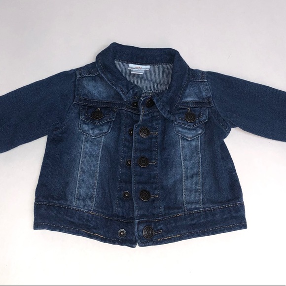 Cat & Jack 0-3 months Denim Jacket Blue Jean Jacket spandex and cotton - Picture 13 of 14